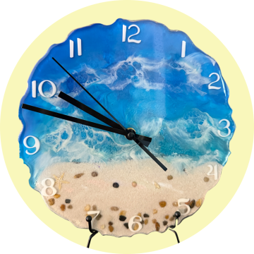 Handmade Clock - Beach