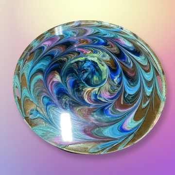 Plateau à bijoux artisanal - Rond