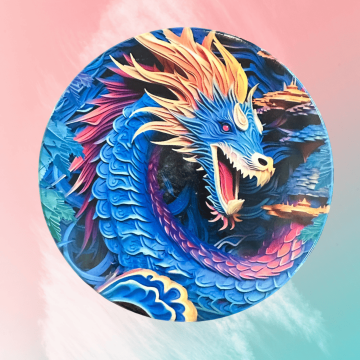 Sous-verre en céramique - Thématique "Dragons"