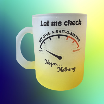 Tasse à café en verre - Jaune